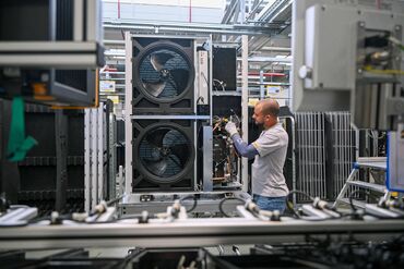 Heat pump manufacture in Germany.