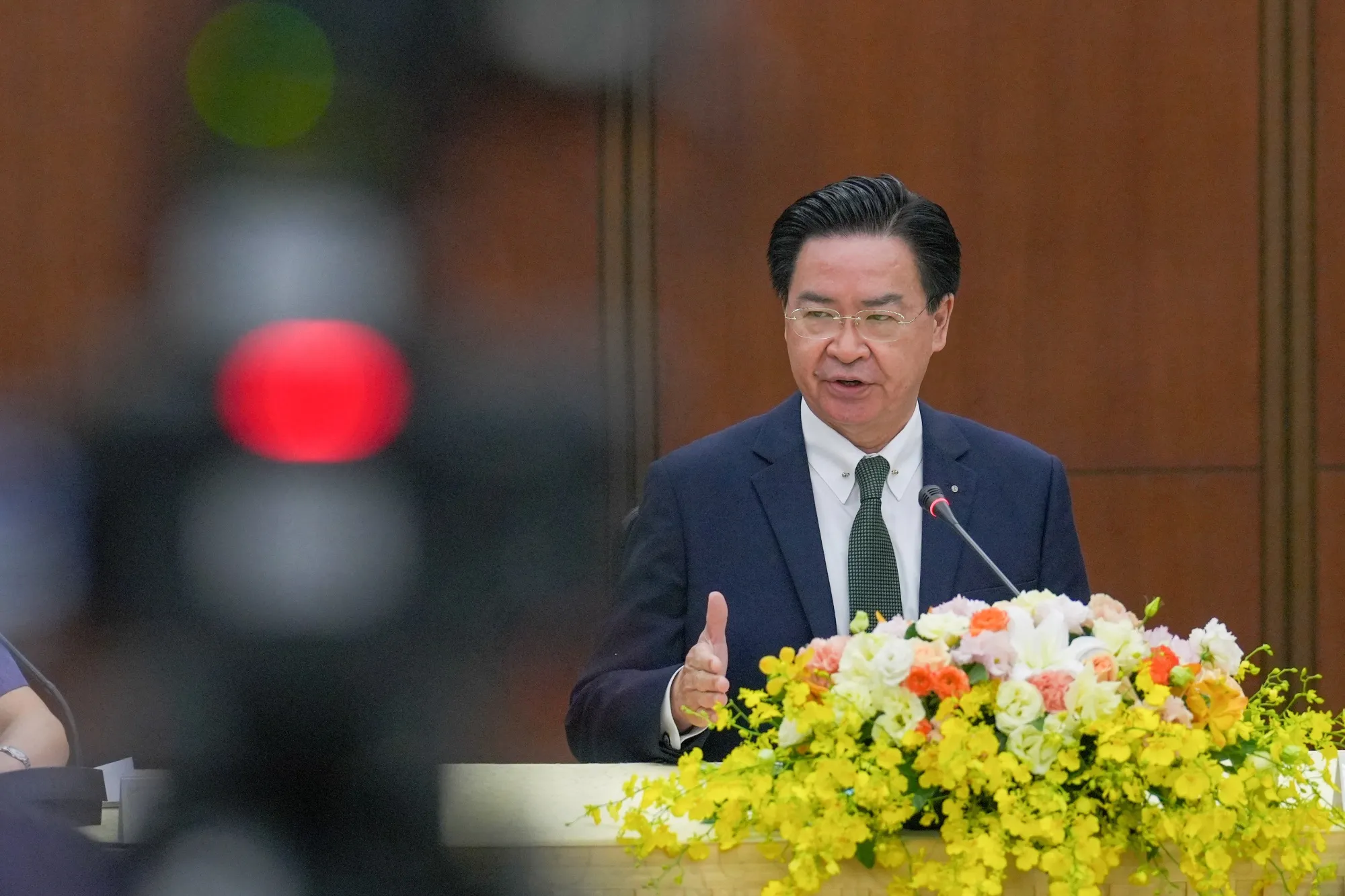 Joseph Wu in Taipei, on Nov. 23. 