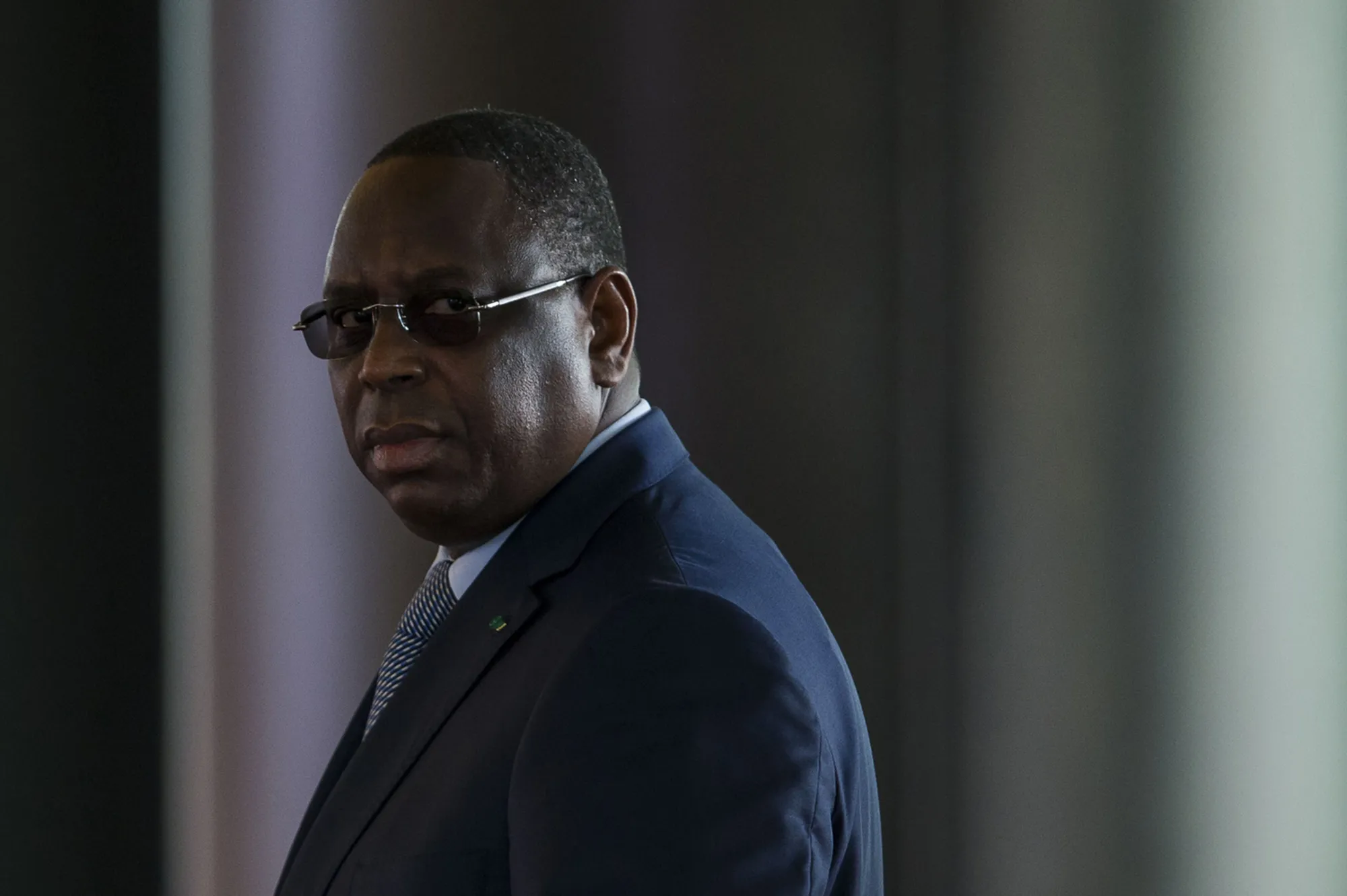 Macky Sall, Senegal’s president, arrives for the International Forum on Peace and Security In Africa, in Dakar, Senegal, on Monday, Dec. 5, 2016. 
