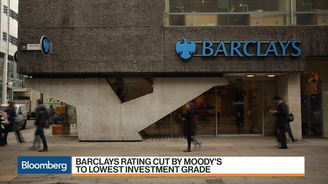 Barclays's Rating Cut by Moody's to Lowest Investment ...