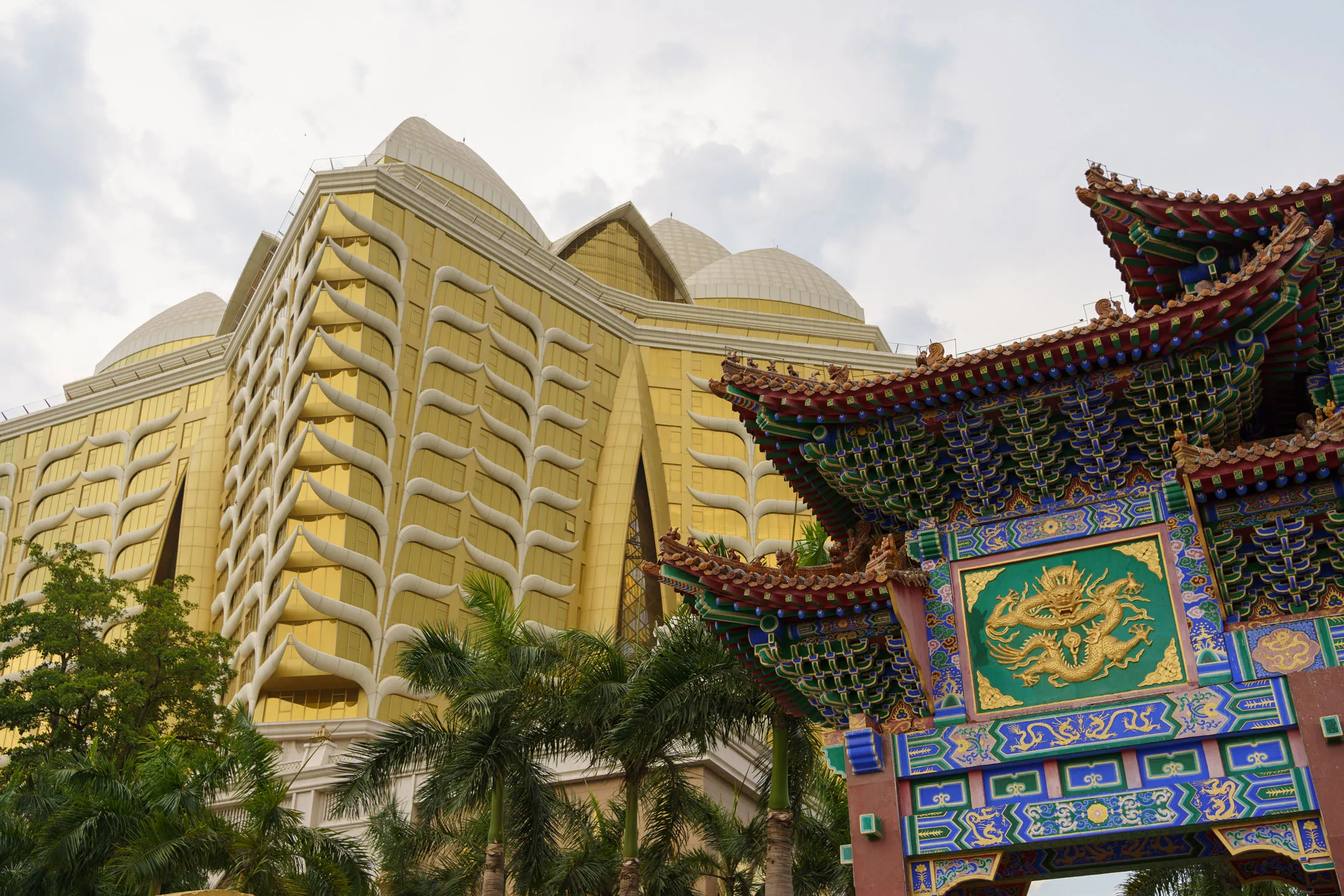 A hotel and casino located in the Golden Triangle Special Economic Zone