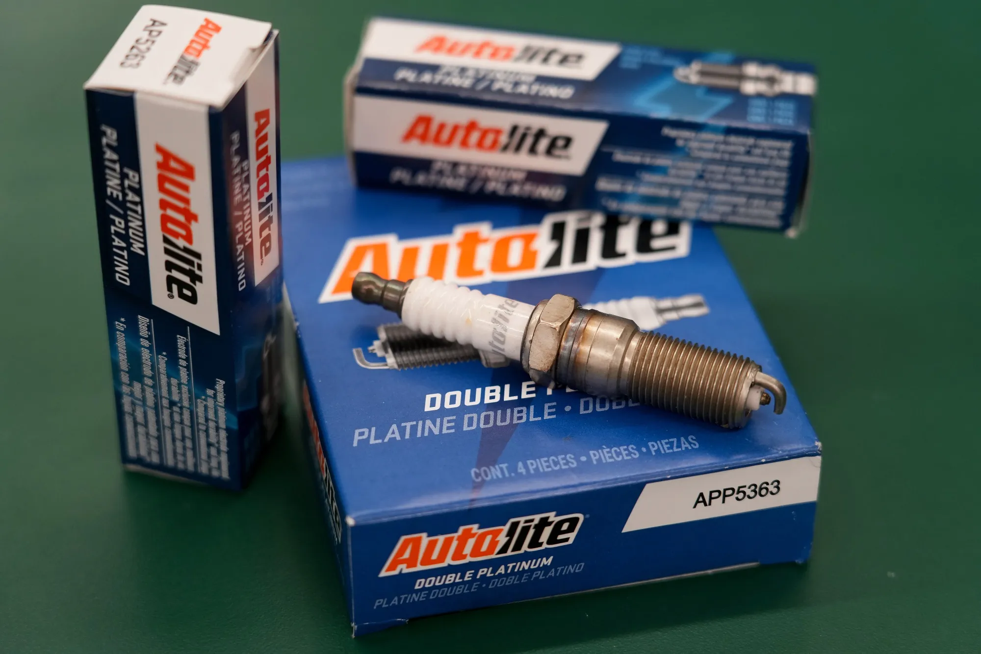 Autolite spark plugs at an auto parts store in Provo, Utah.