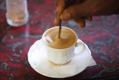 A coffee shop in Mekele, Ethiopia.