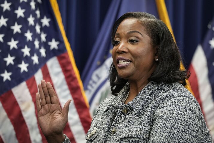 Jerome Powell Takes Oath Of Office For Second Term As Chair Of The Federal Reserve