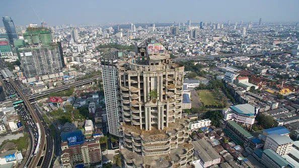 A ghost tower in Bangkok.
