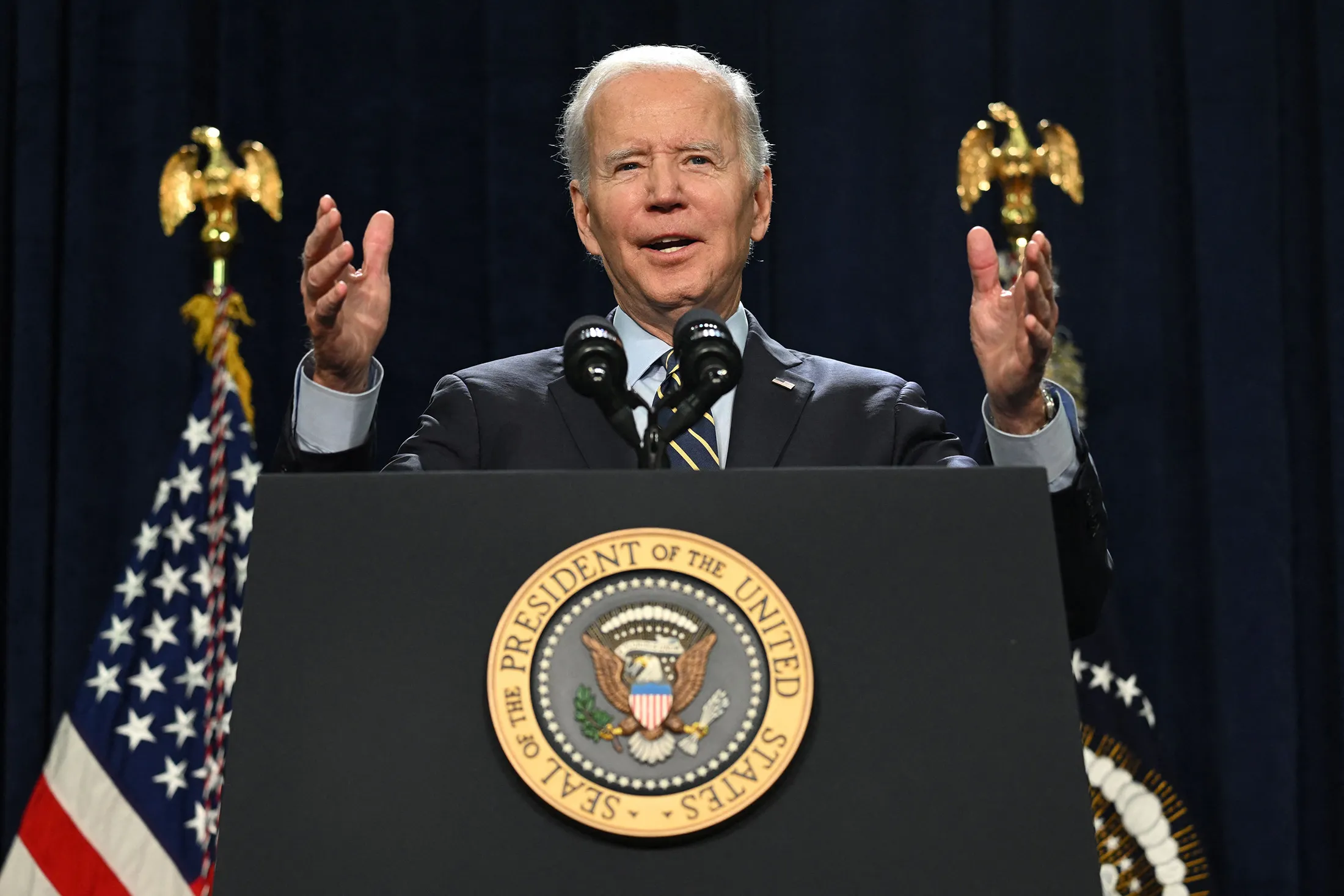 President Joe Biden speaks during an event in Joliet, Illinois, on Nov.&nbsp;5, 2022.
