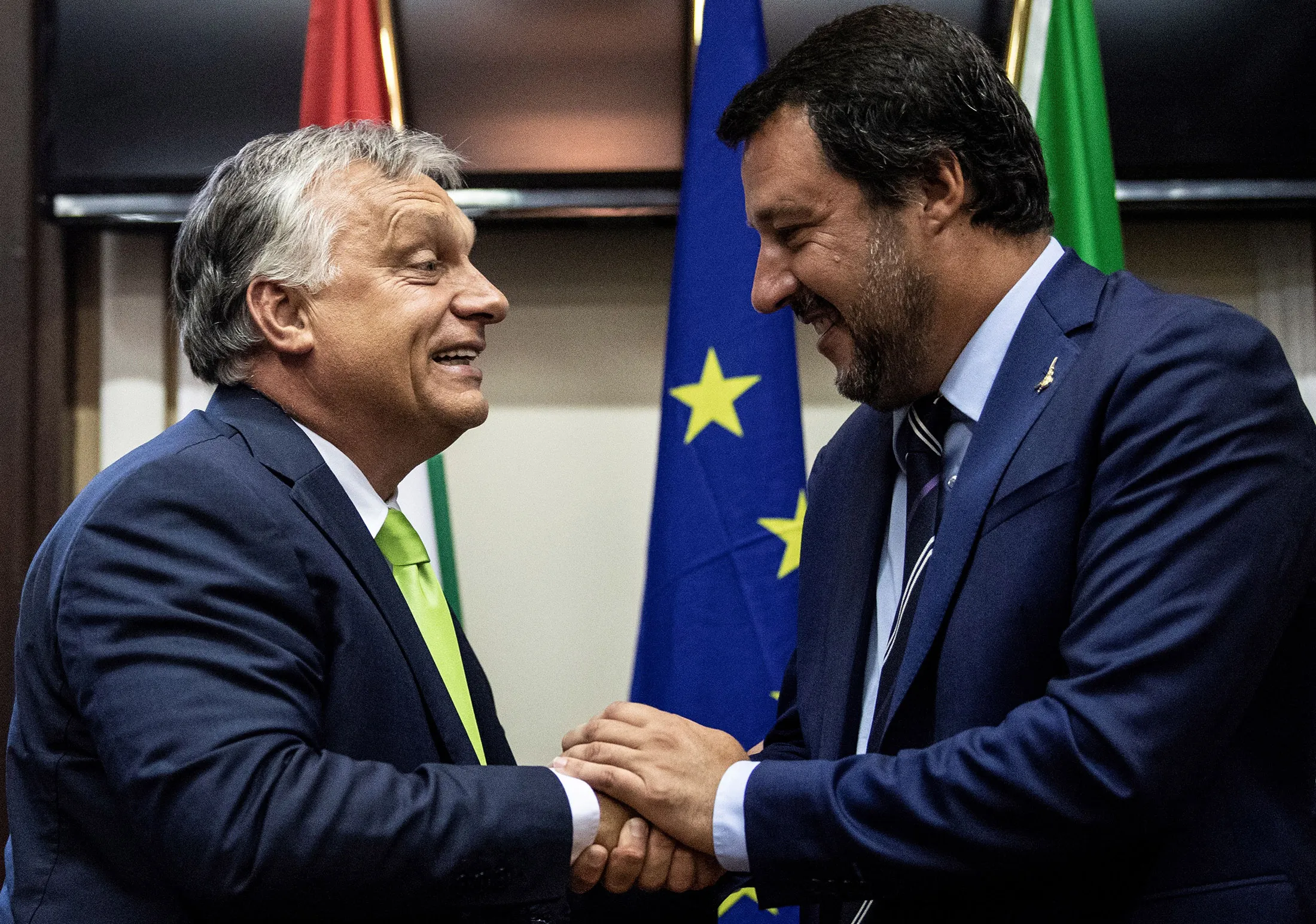 Orban and Salvini, BFFs.