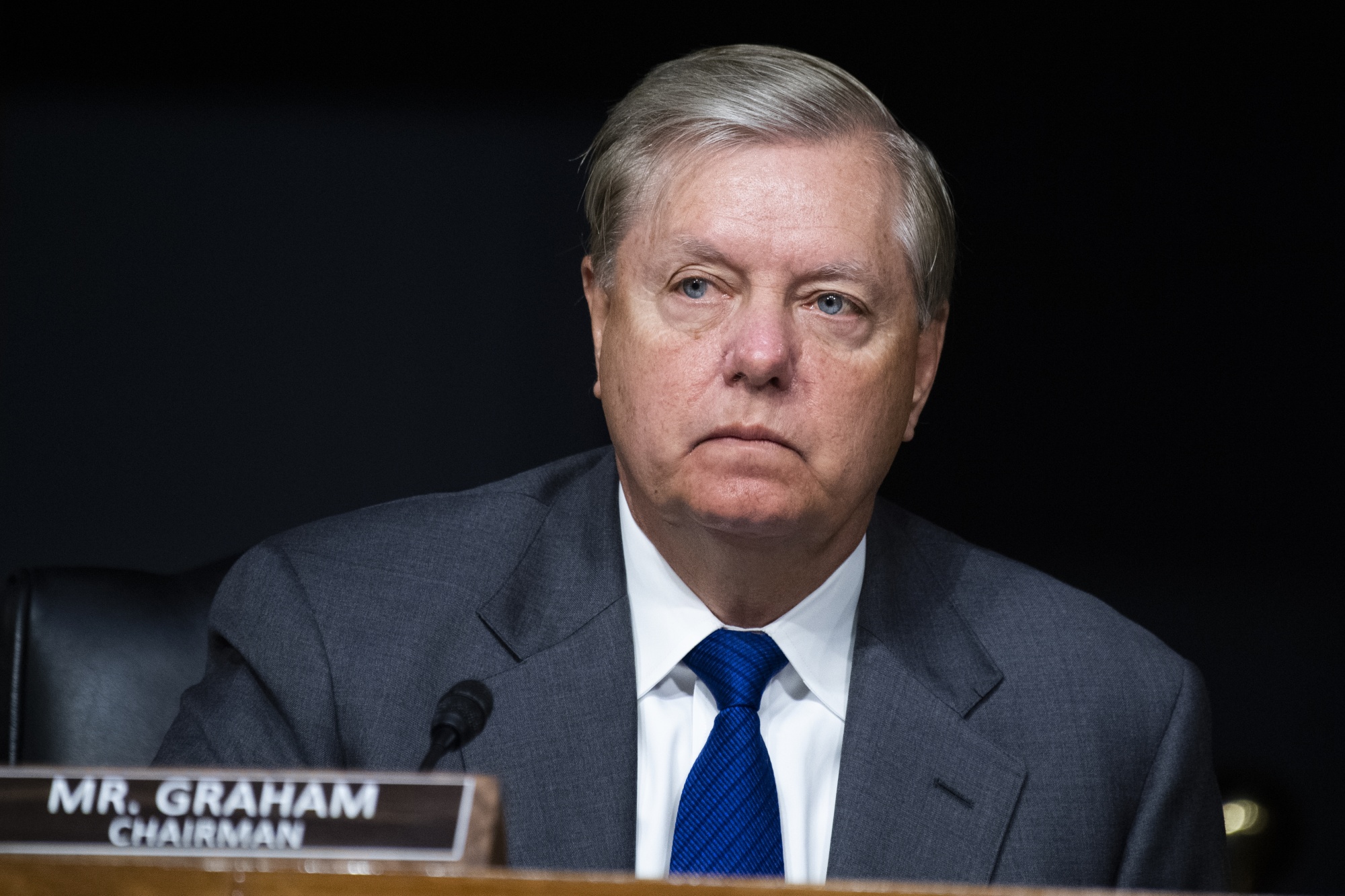 Lindsey Graham during a hearing in Washington on June 2.