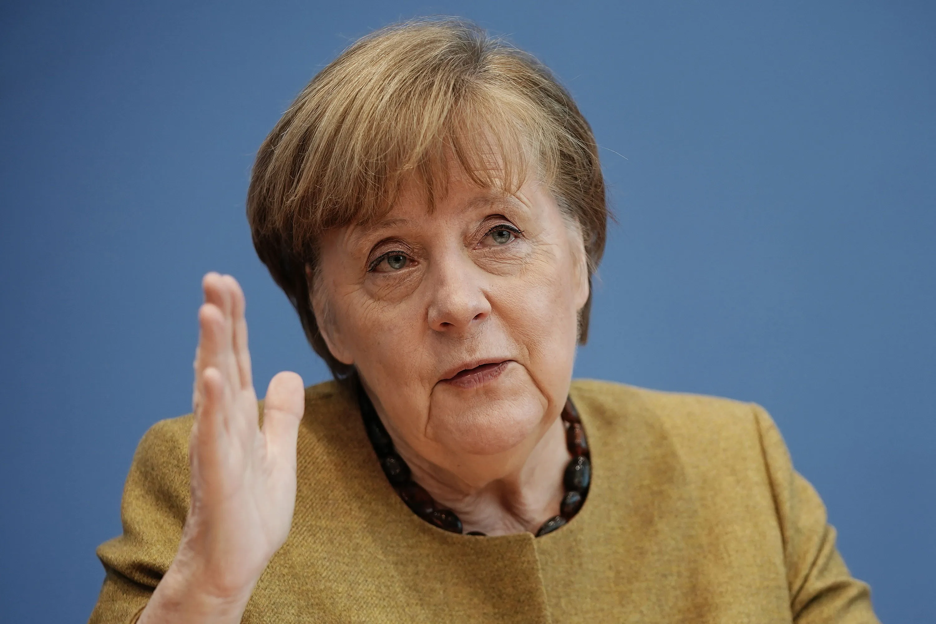 Angela Merkel on Jan. 21.&nbsp;