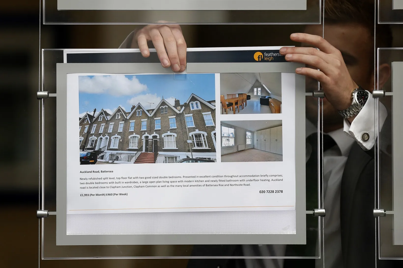 Clapham estate agents, in London.&nbsp;