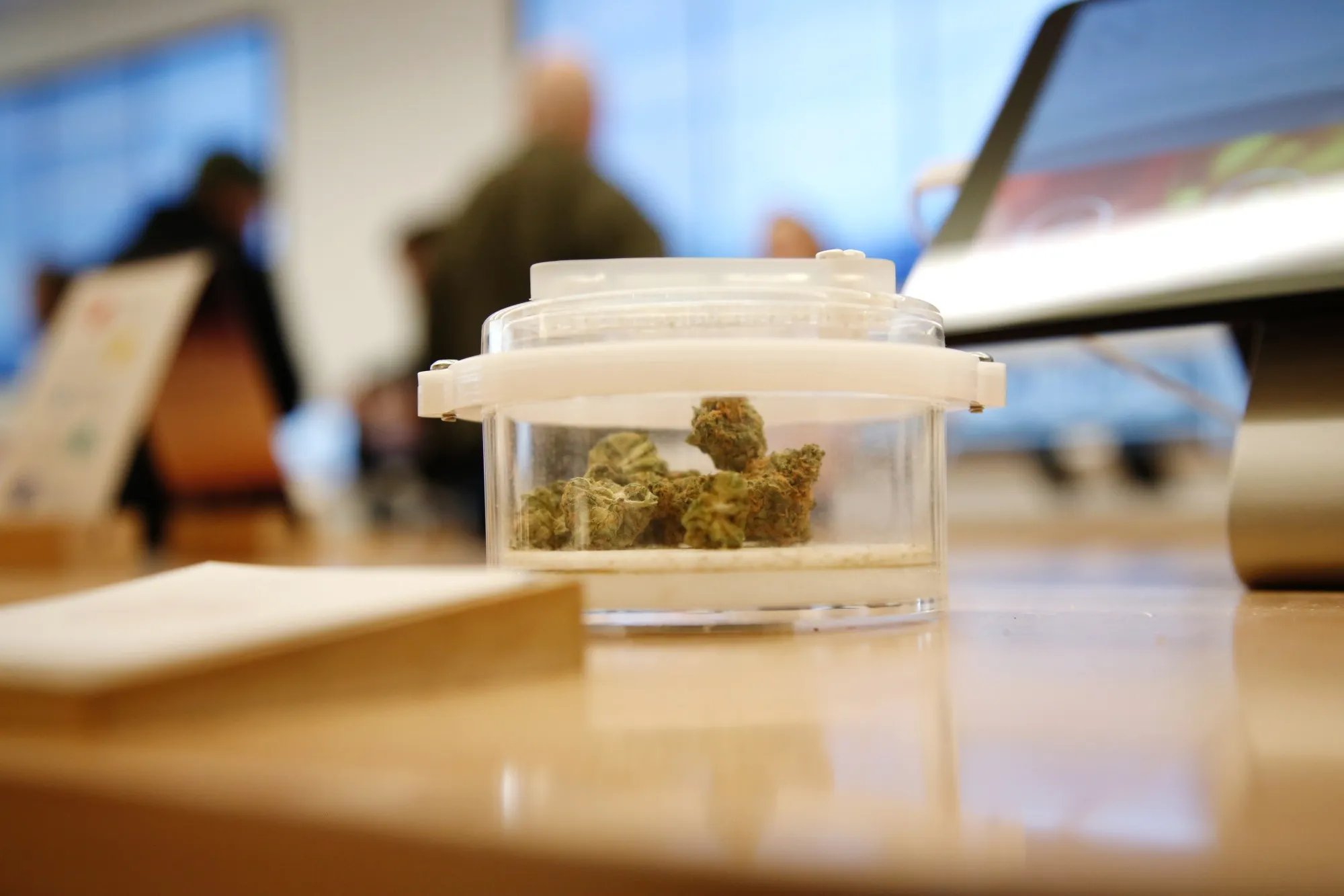Shoppers Inside A Hobo Cannabis Co. Store