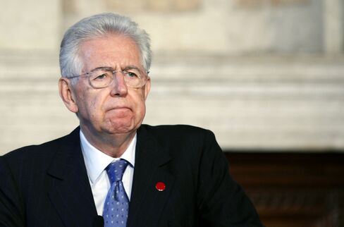 Monti Says He Won’t Preclude Second Term as Prime Minister