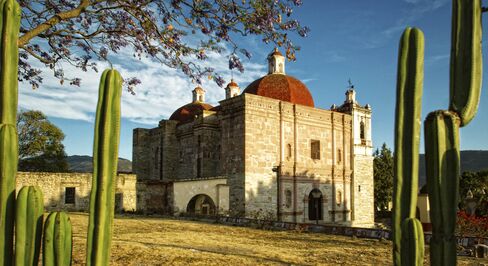 A church near the ruins of Mitla, about 40 minutes outside Oaxaca.