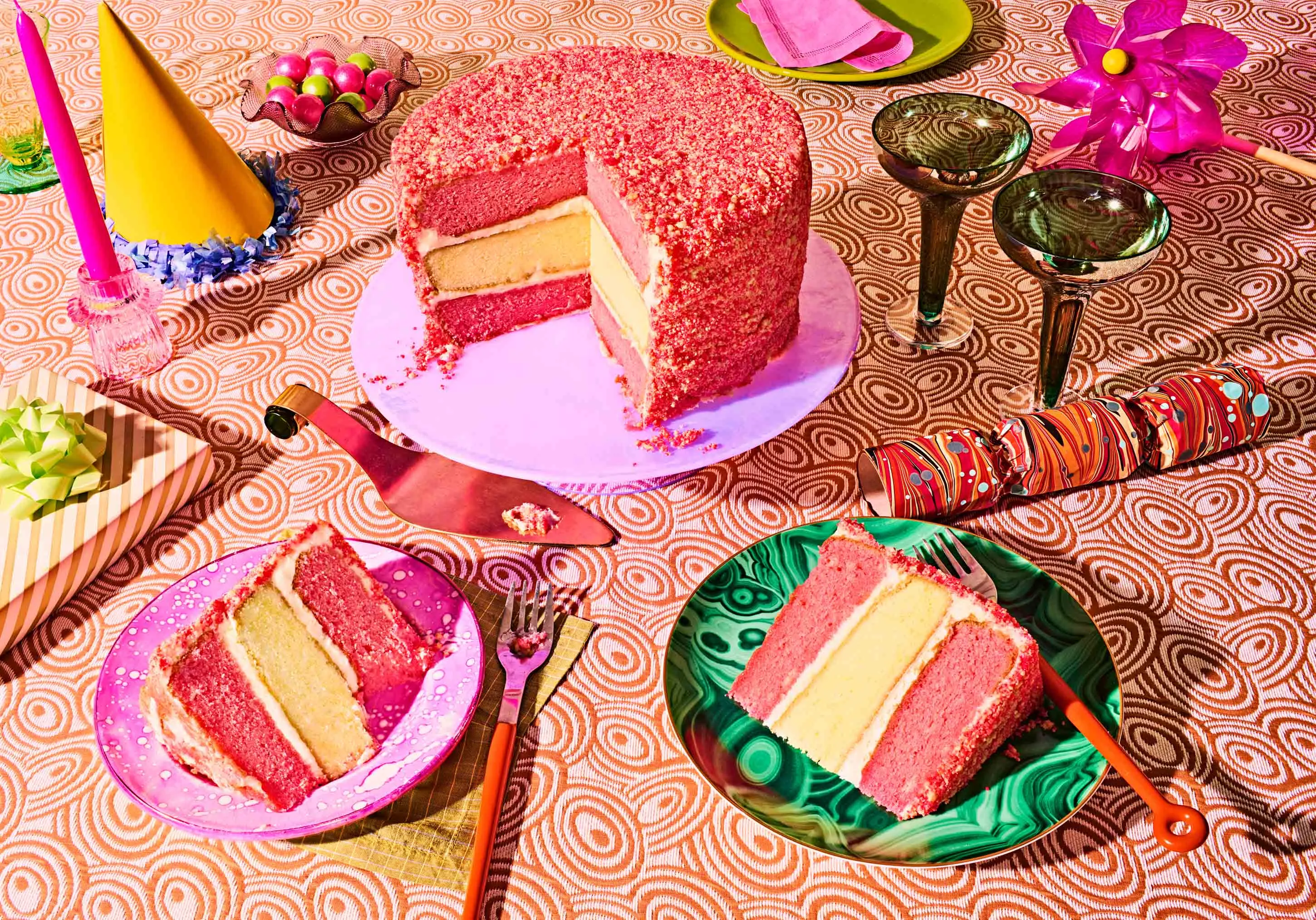 Strawberry crunch cake from&nbsp;Good Cakes &amp; Bakes in Detroit.