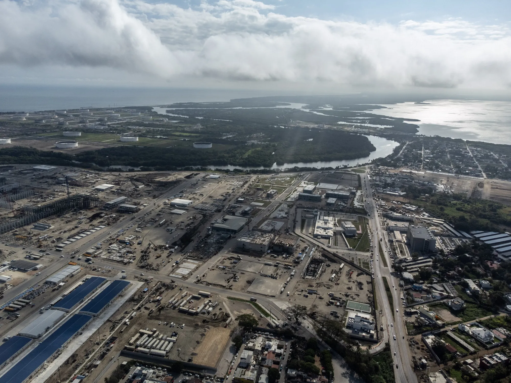The PEMEX Dos Bocas refinery under construction in Tabasco state, Mexico.