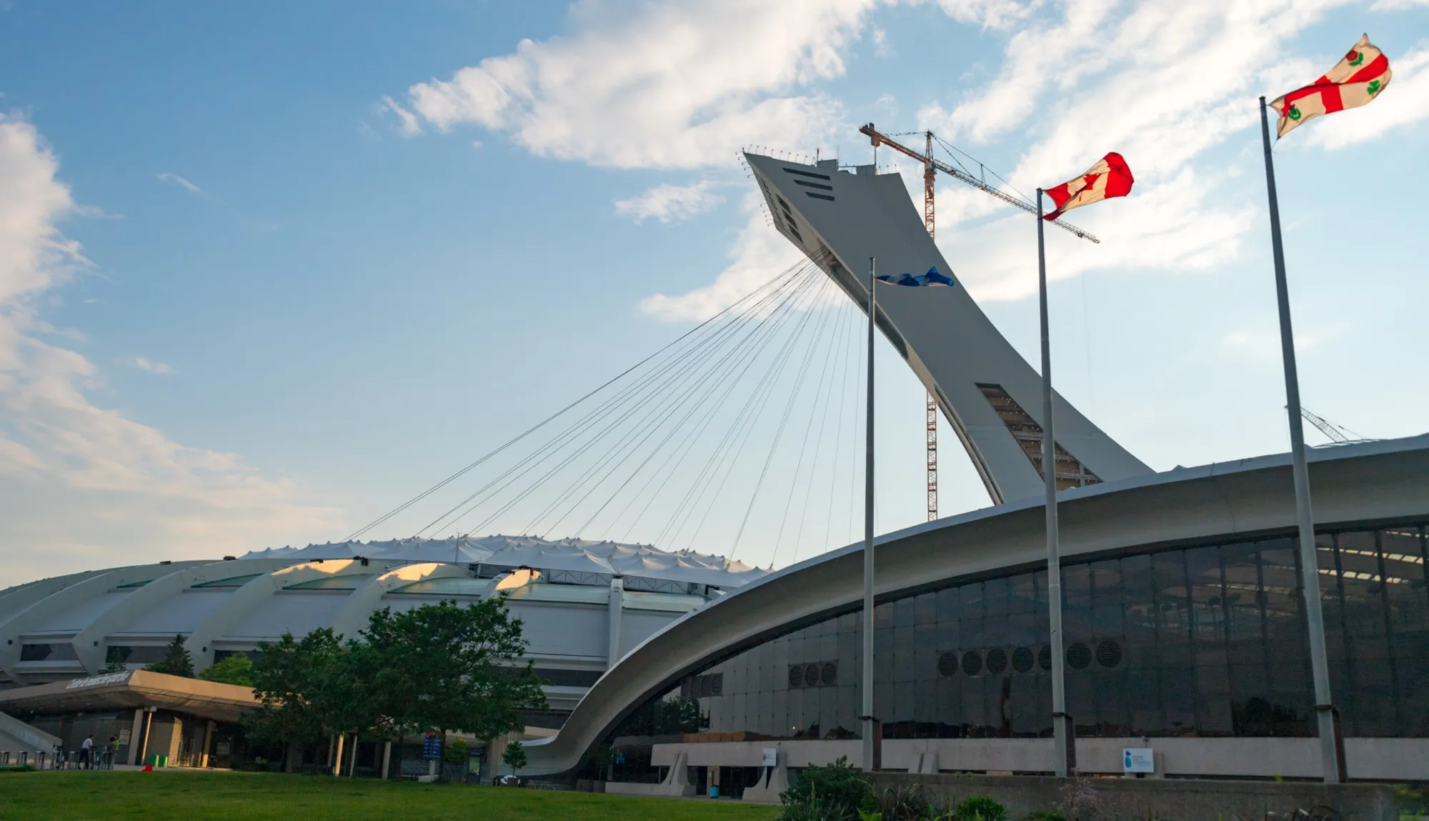 Olympic Stadium, with its inclined tower at right, has long been a Montreal landmark.&nbsp;