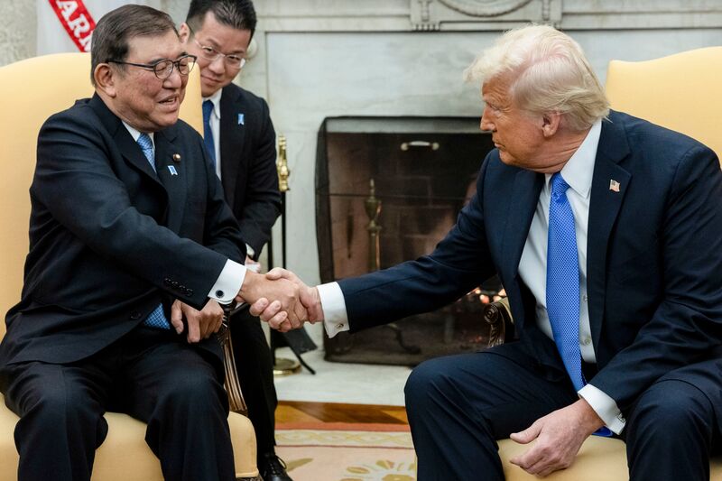 President Trump Meets Japanese Prime Minister Ishiba At White House