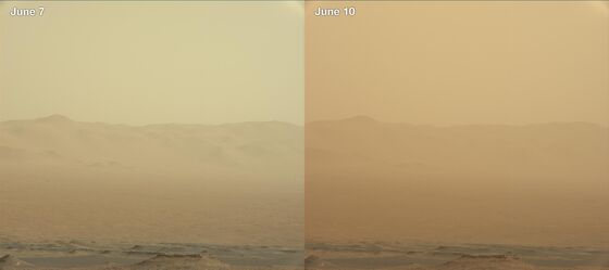 Huge Mars Dust Storm Could Mean Loss of a NASA Rover