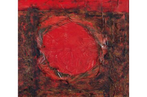 Alberto Burri, Rosso Plastica M1.