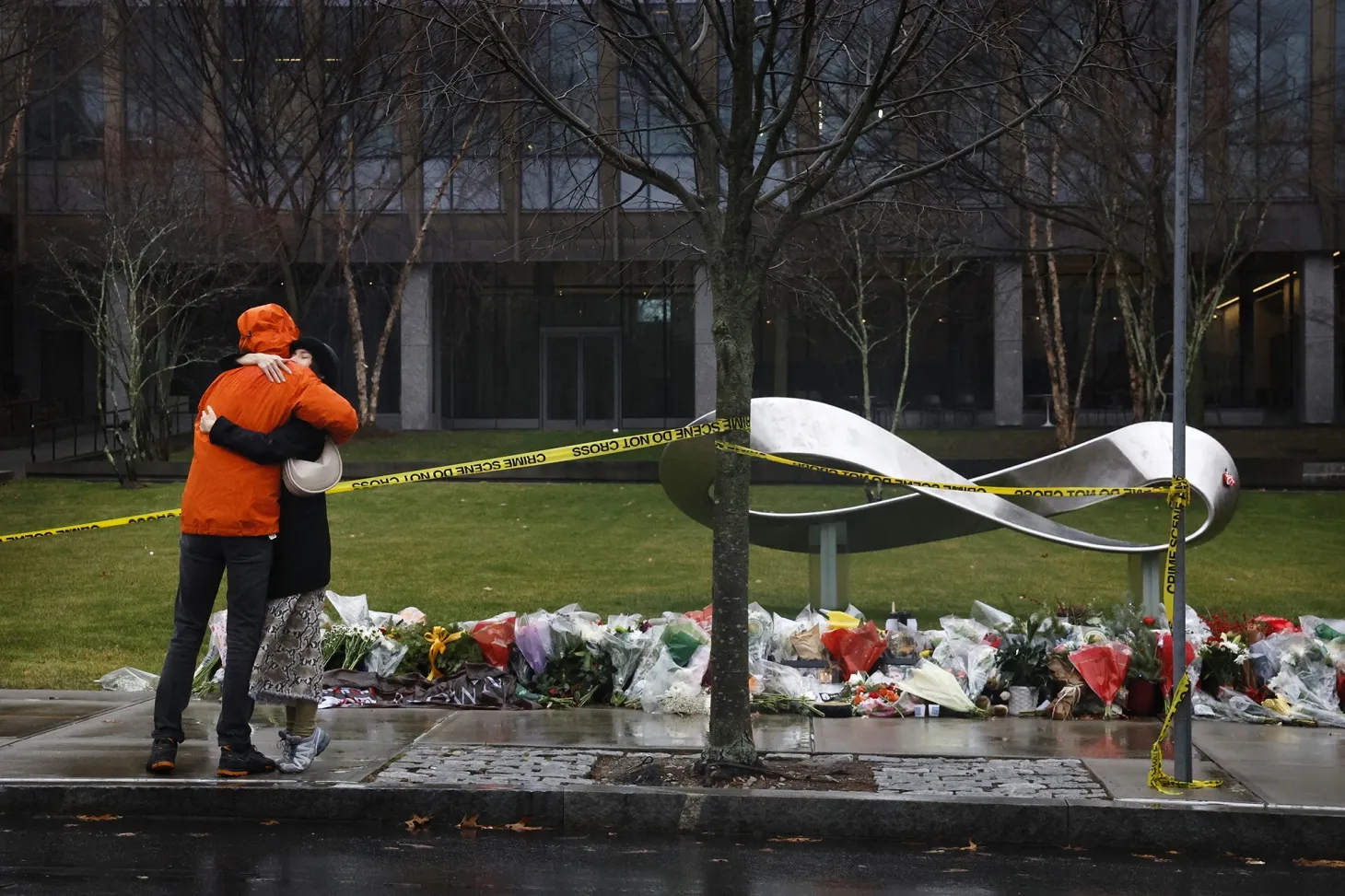 A memorial outside the Barus and Holley building at Brown University in Providence, Rhode Island&nbsp;on Dec. 19.&nbsp;