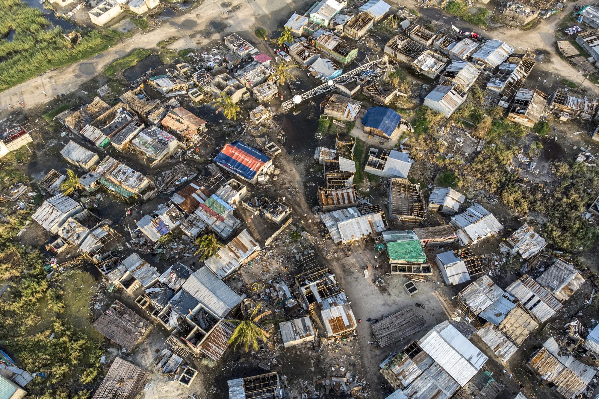 Cyclone Idai hit the Mozambican coast in March 2019, devastating the port city of Beira.
