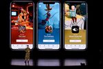 Ann Thai, senior product marketing manager of the App Store at Apple, unveils Apple Arcade on March 25.