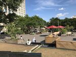 Place Émilie-Gamelin in downtown Montreal is one focus of a $5.9 million action plan for the city's homeless. A main tenet is social inclusion.