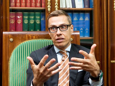 Alexander Stubb, Finland's prime minister.