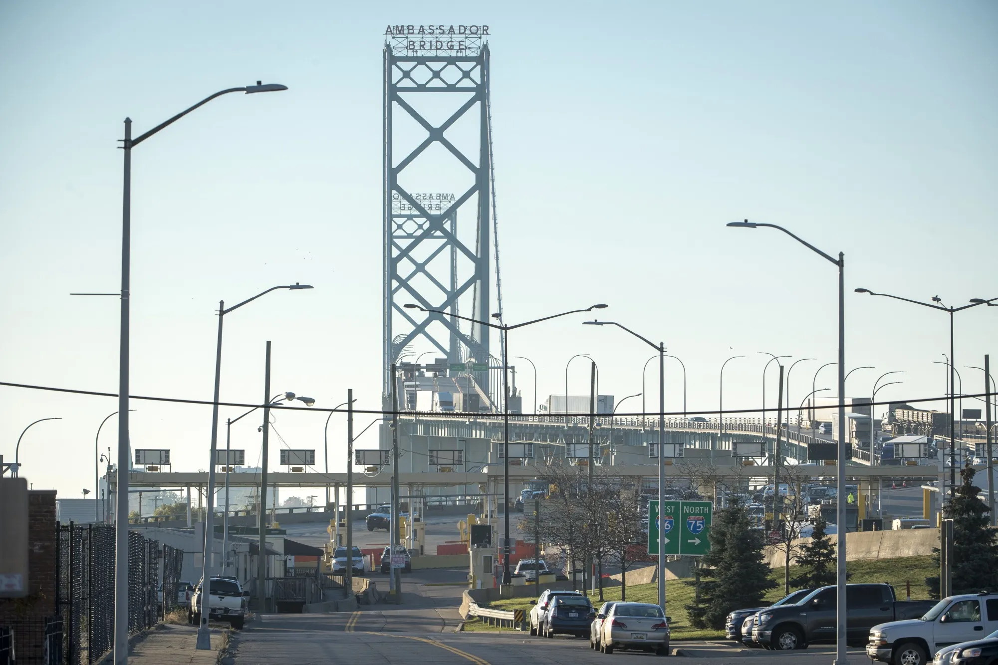 The Ambassador Bridge.