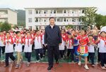 Xi Jinping at a primary school in China’s Hunan Province, in Sept. 2020.