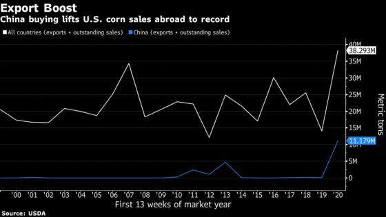 What Trade War? Trump Heartland Sees Record Farm Sales to China