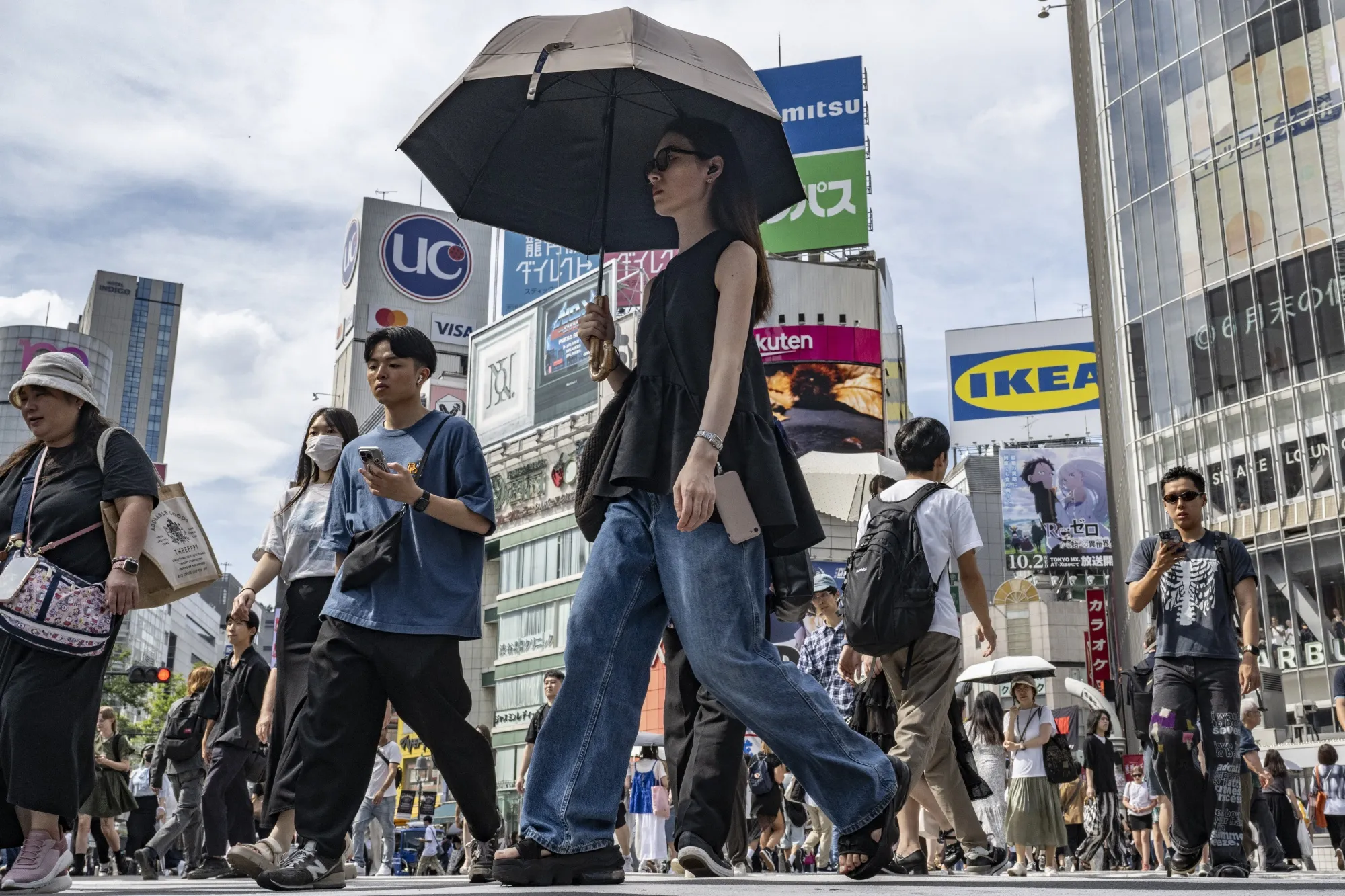 東京都内の様子（2024年9月19日）&nbsp;(Photo by Yuichi YAMAZAKI / AFP) (Photo by YUICHI YAMAZAKI/AFP via Getty Images)
