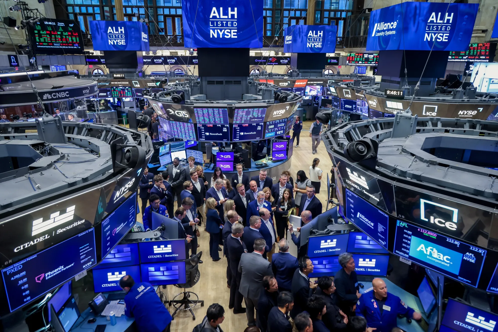 The floor of the New York Stock Exchange.