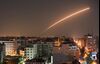 An Israeli missile launched from the Iron Dome defense missile system.