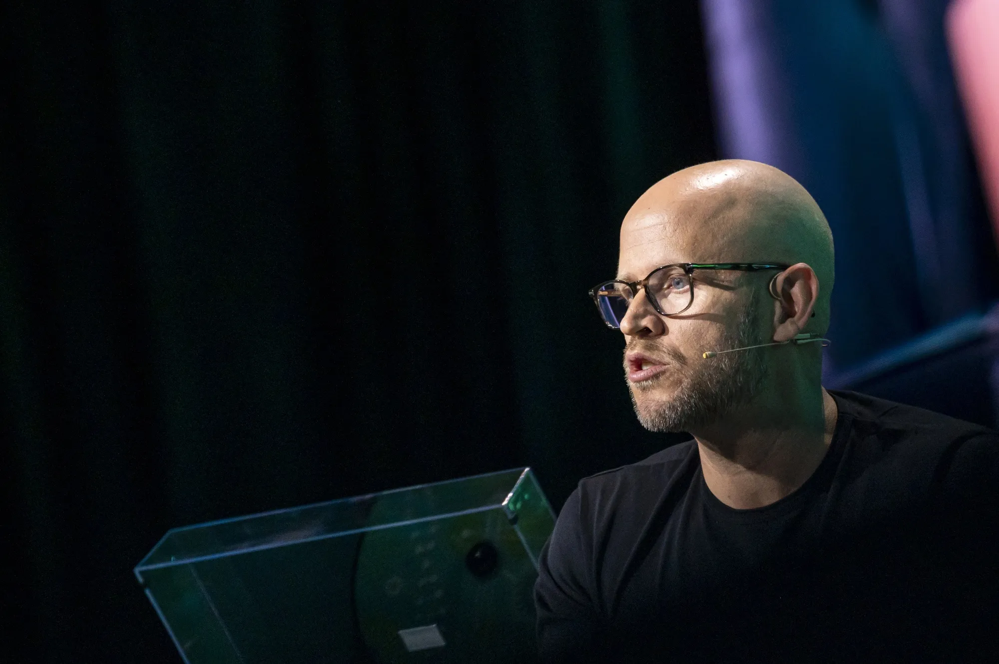 Daniel Ek, chief executive officer of Spotify Technology SA, at Acquired LIVE in San Francisco on&nbsp;Sept. 10, 2024.