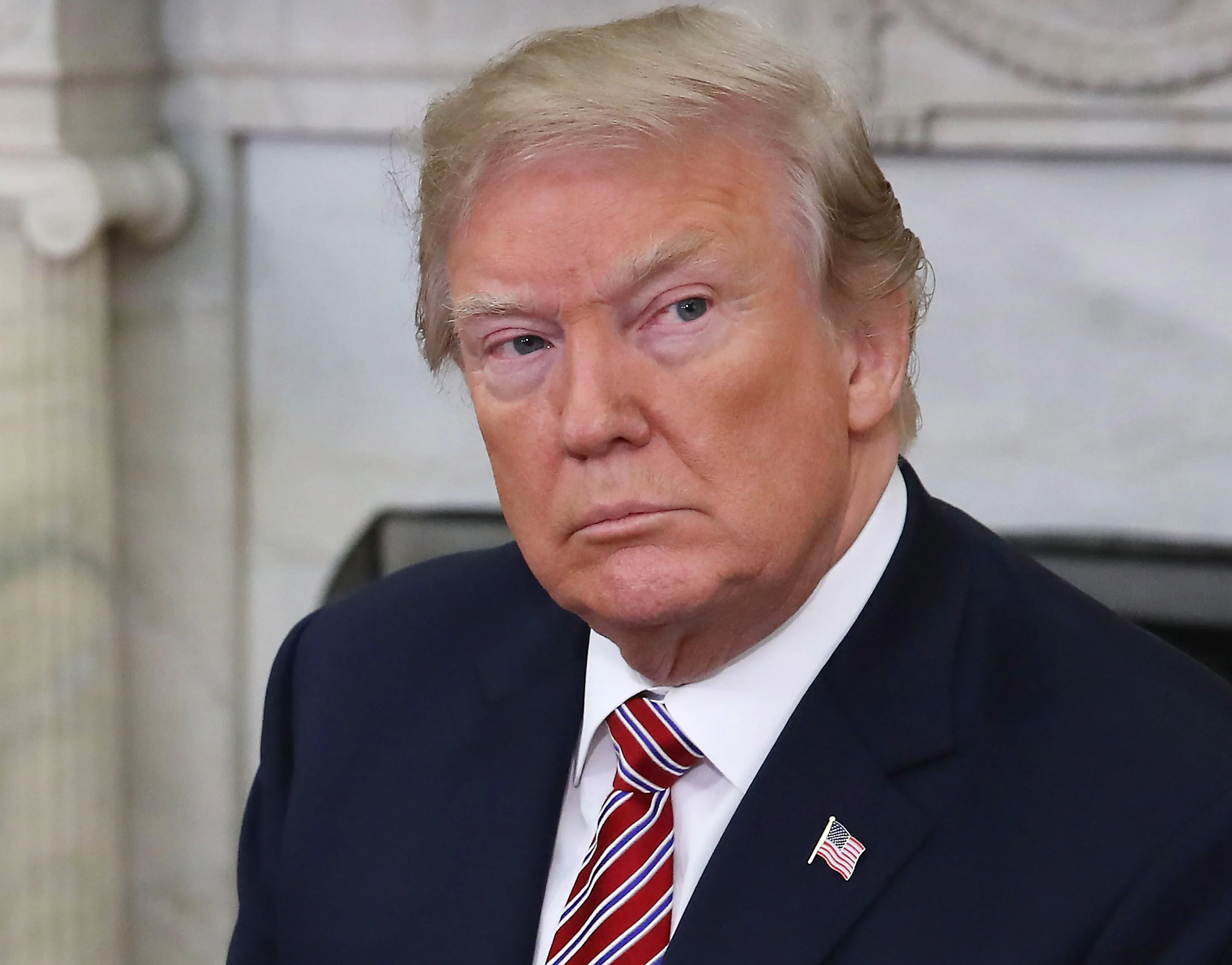 U.S. President Donald Trump&nbsp;in the Oval Office of the White House on&nbsp;April 10, 2018.