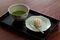 "Usu-cha" and a Japanese cake served at Ippodo Tokyo Marunouchi. Source: Ippodo Tea Co.