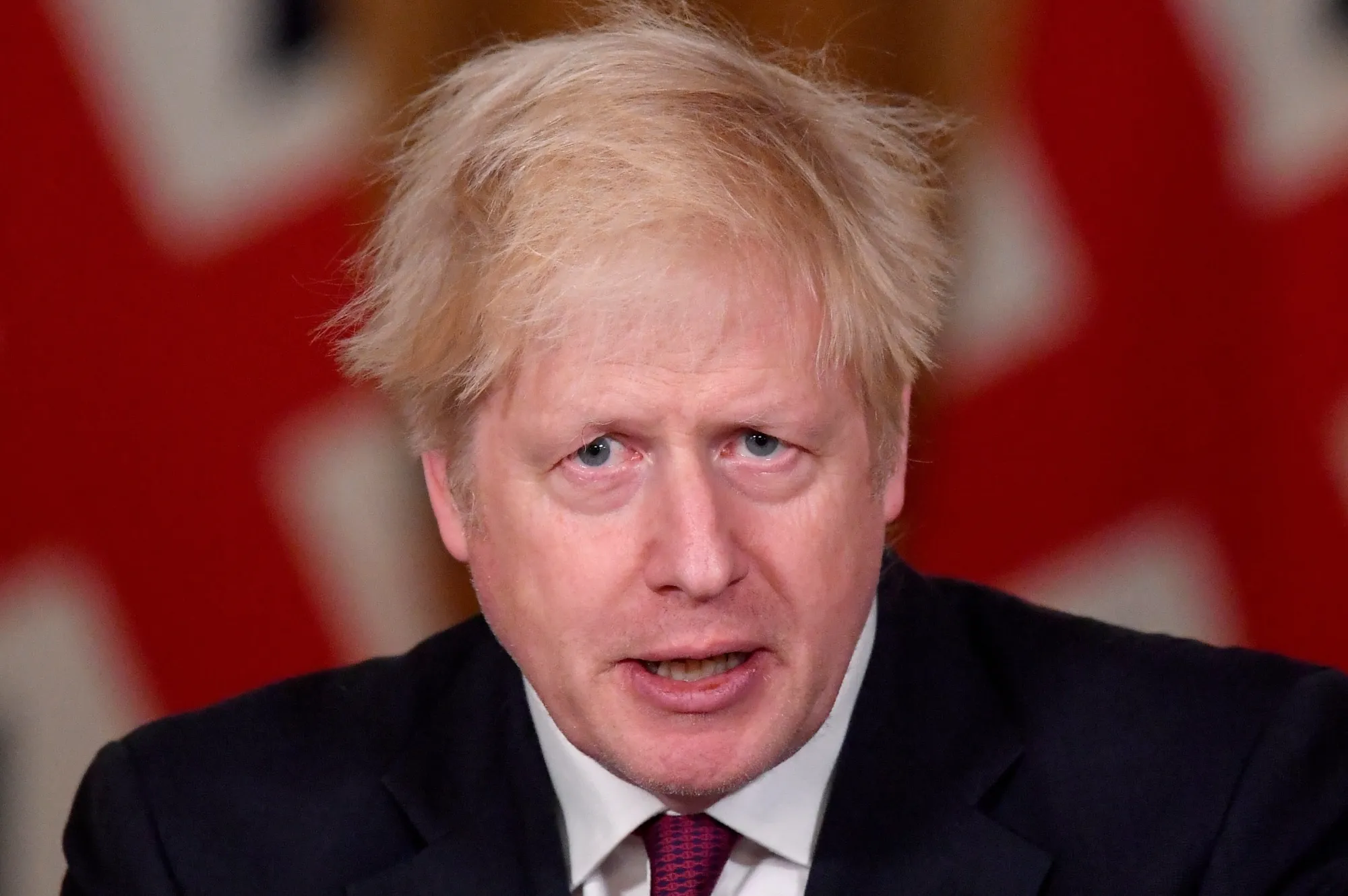 UK PM Johnson Delivers Virtual Press Conference From Downing Street