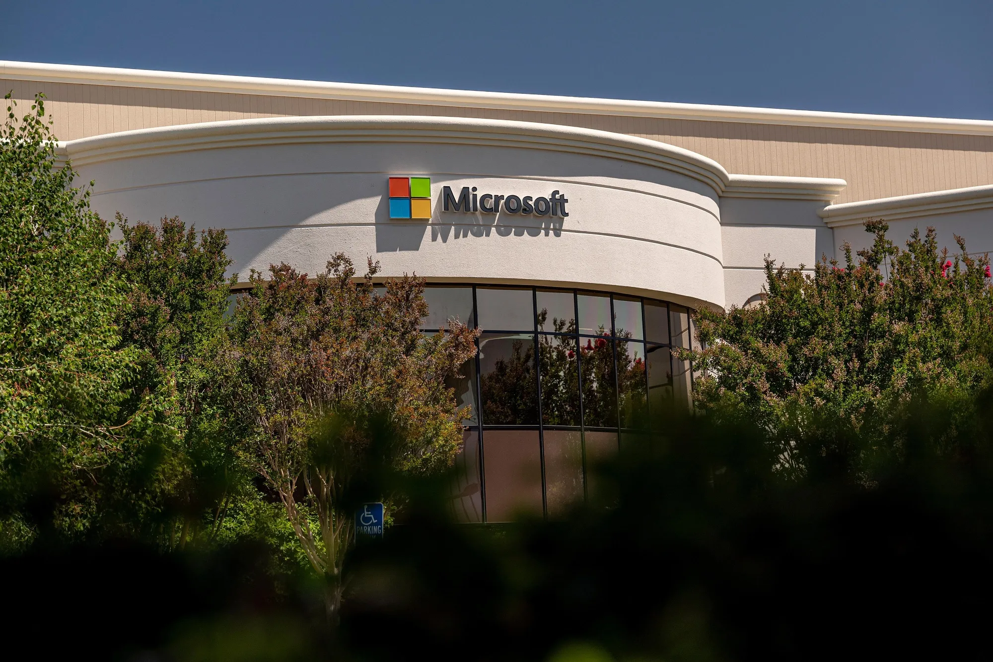The Microsoft campus in Mountain View, California.