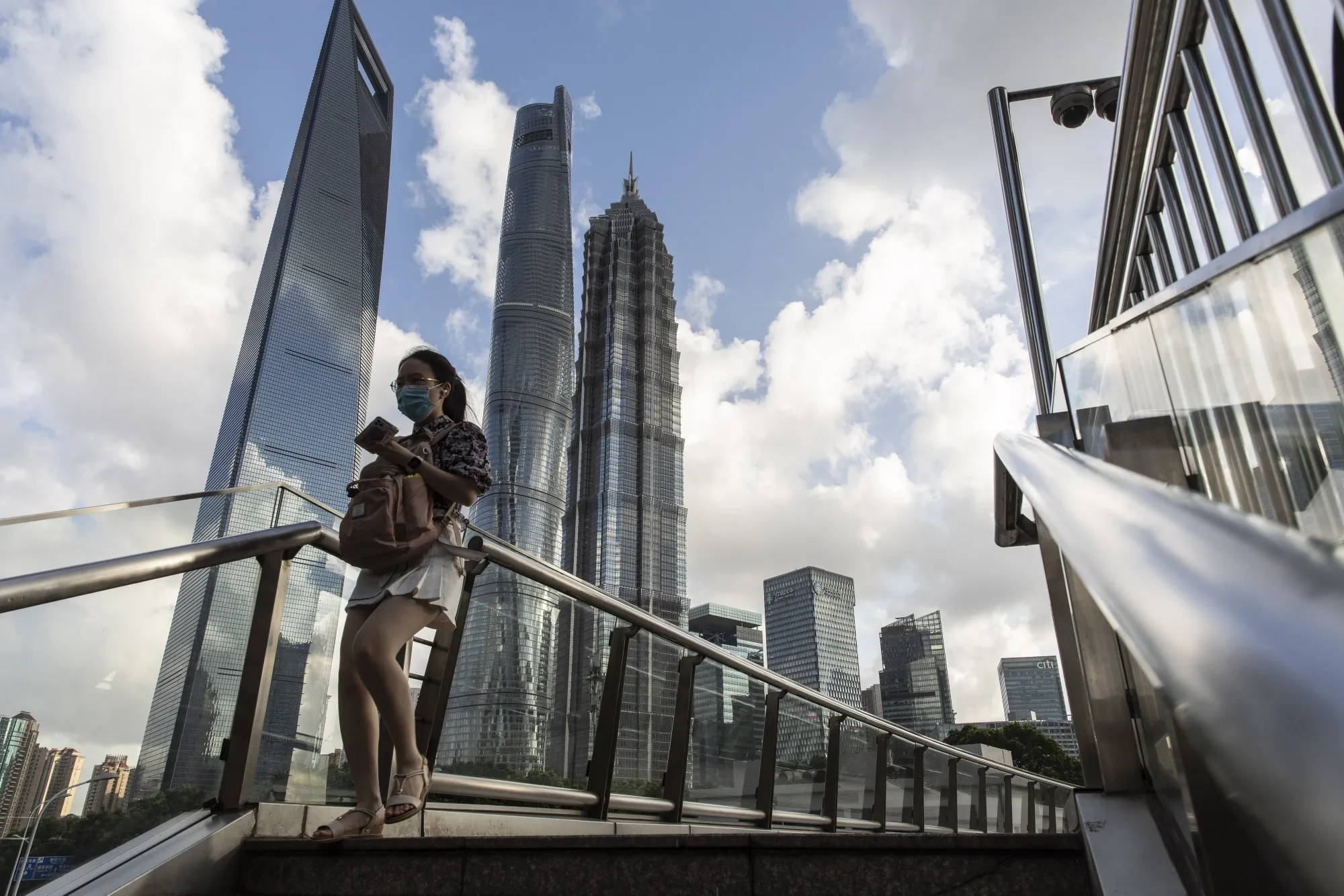 Downtown Shanghai as China’s Banks Keep Rates Flat, Confirming Policy Stability