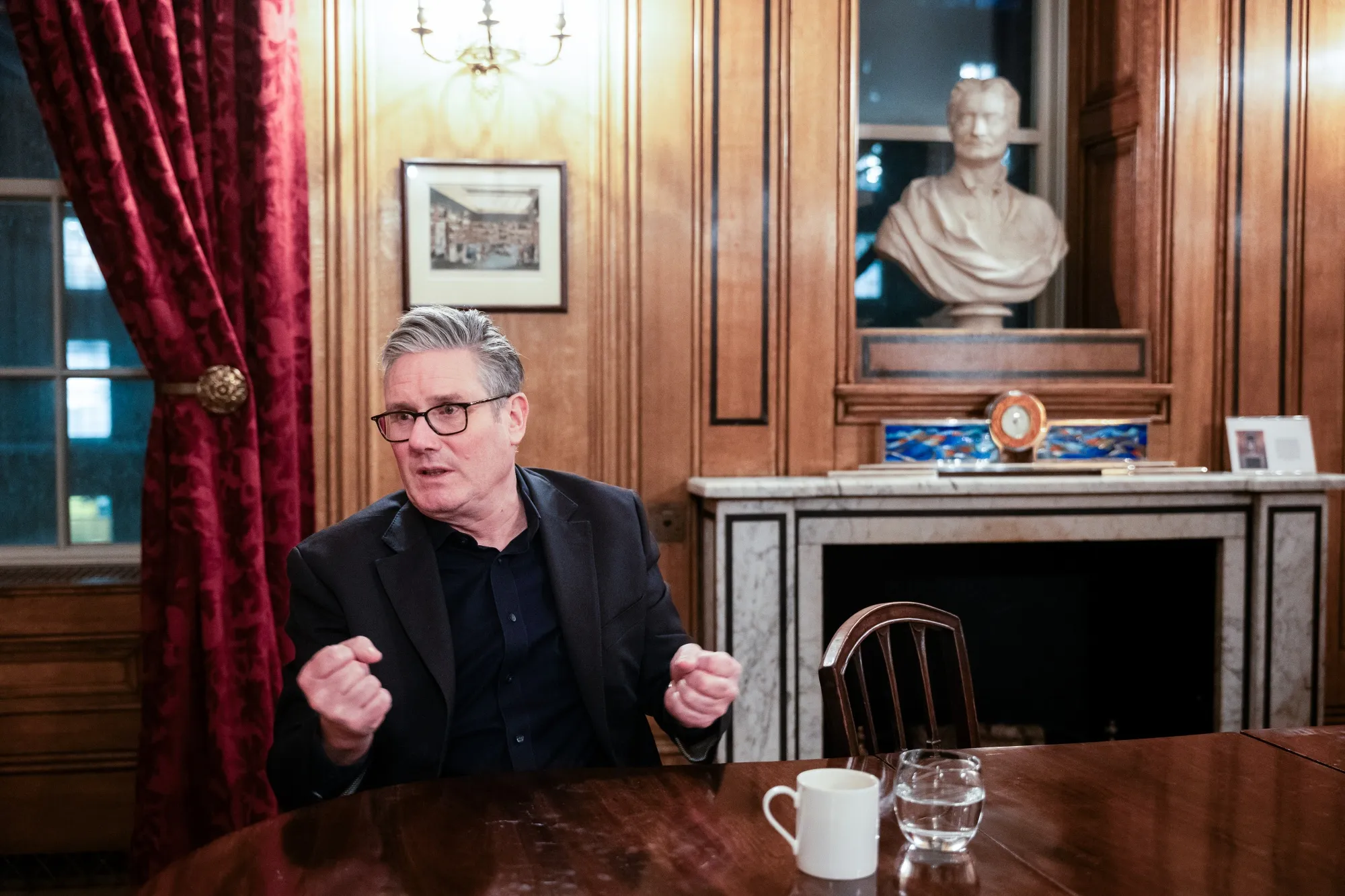 Keir Starmer last night