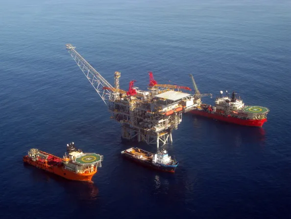 Israel's Tamar drilling platform.
