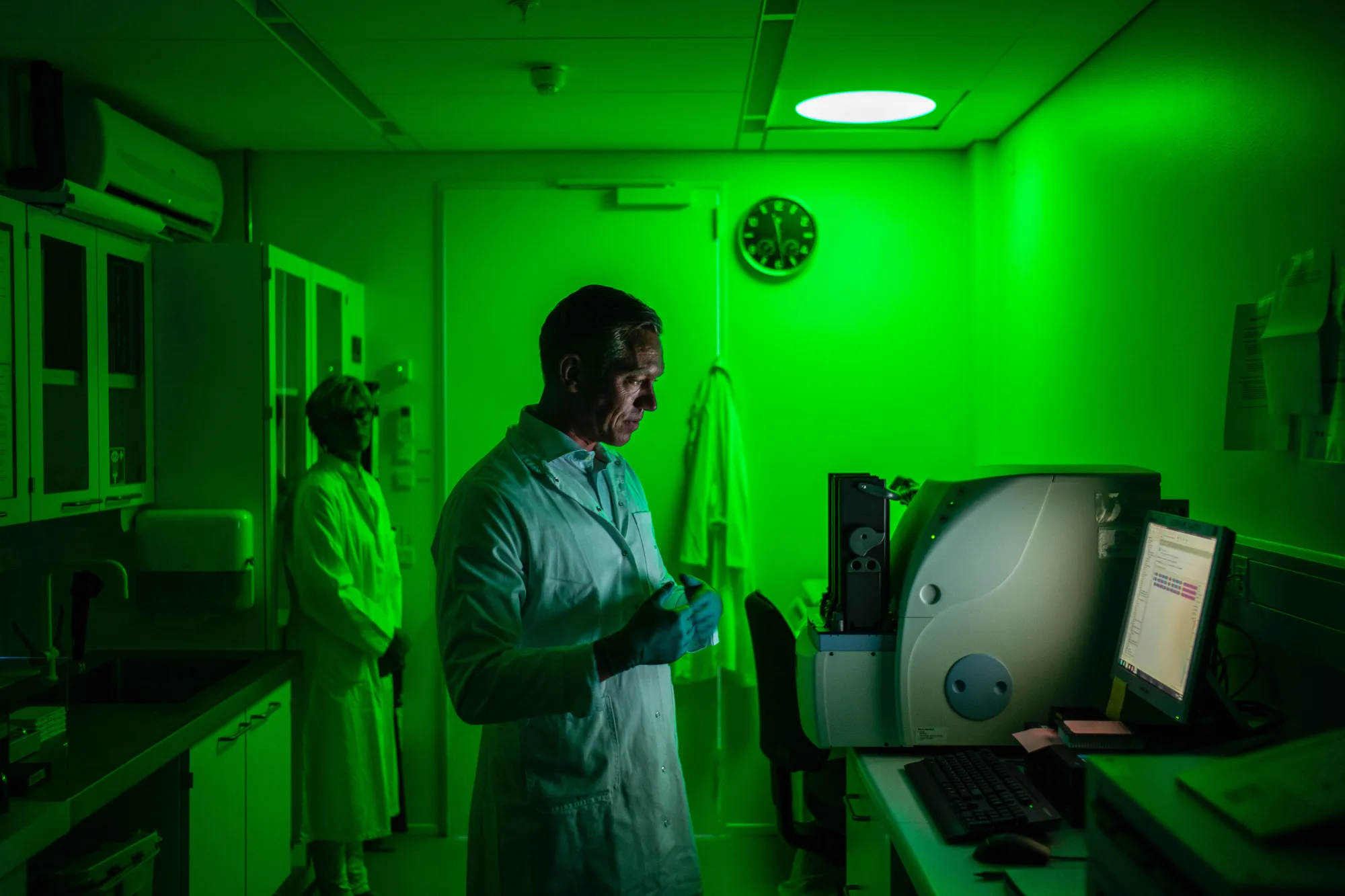 A Novo Nordisk scientist works in Denmark, where the drugmaker is researching new ways to tackle obesity.