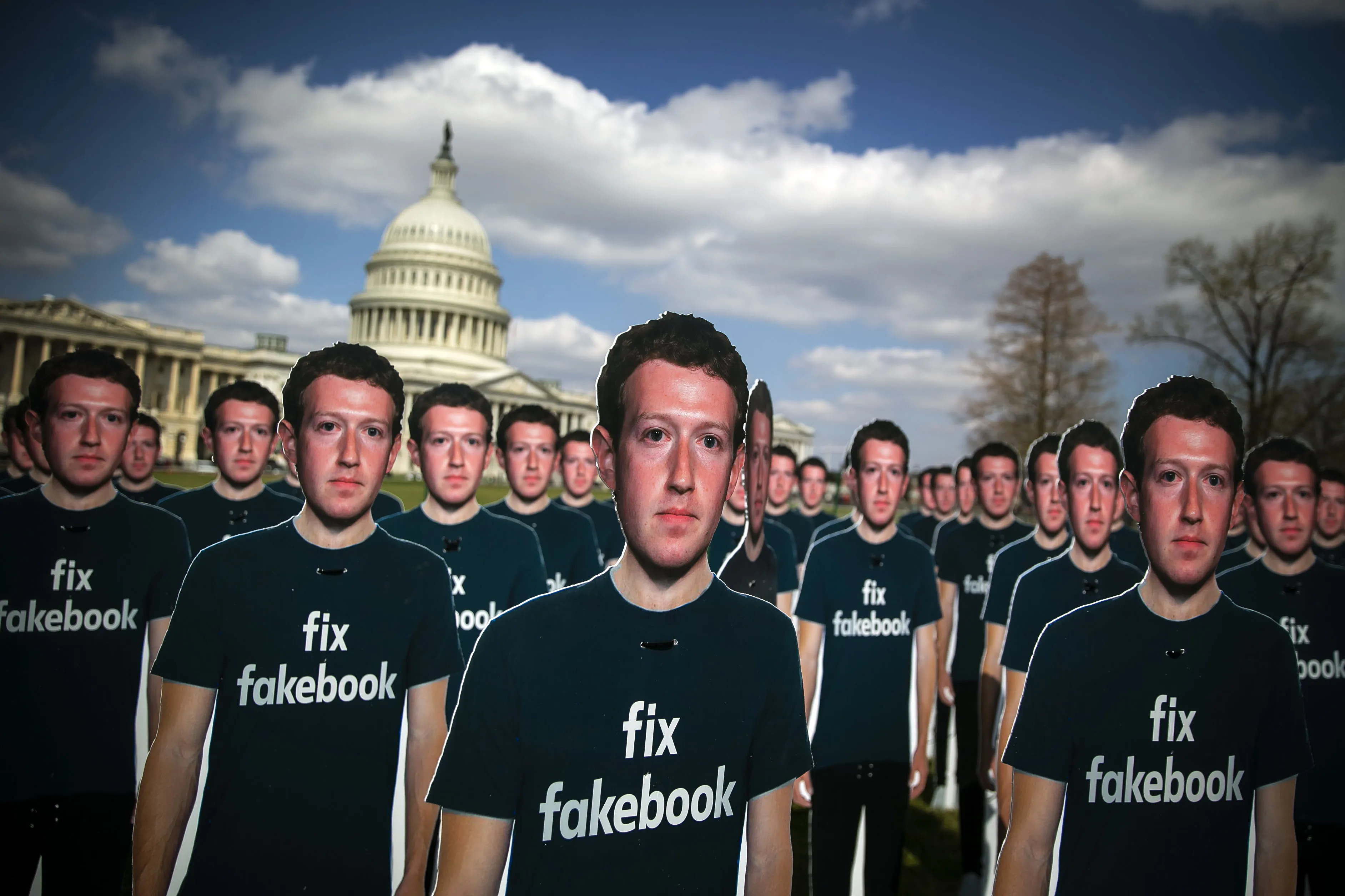 Facebook CEO Mark Zuckerberg Testifies Before The Senate Judiciary And Commerce Committees
