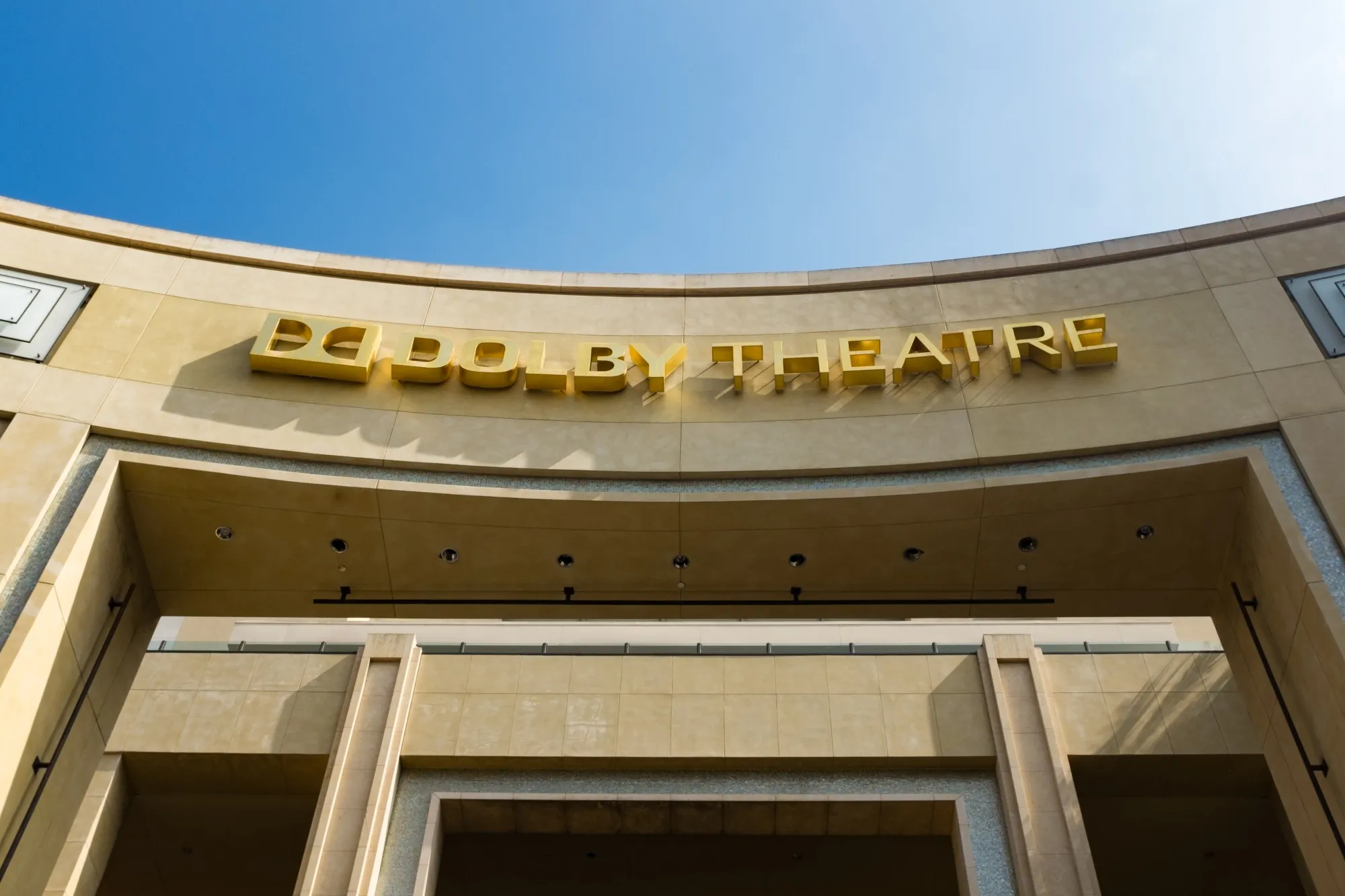 The Dolby theater on Hollywood Boulevard, Los Angeles.
