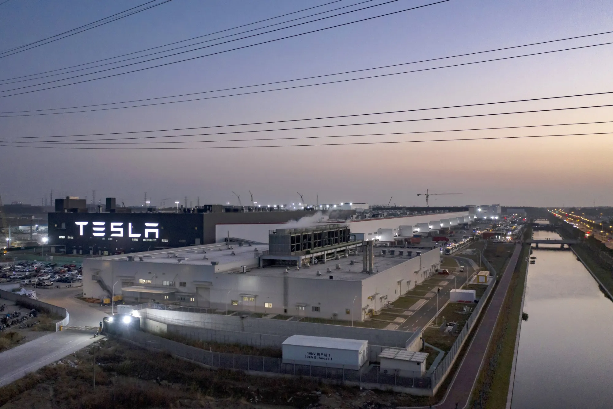 The Tesla Inc. Gigafactory&nbsp;in Shanghai, China.