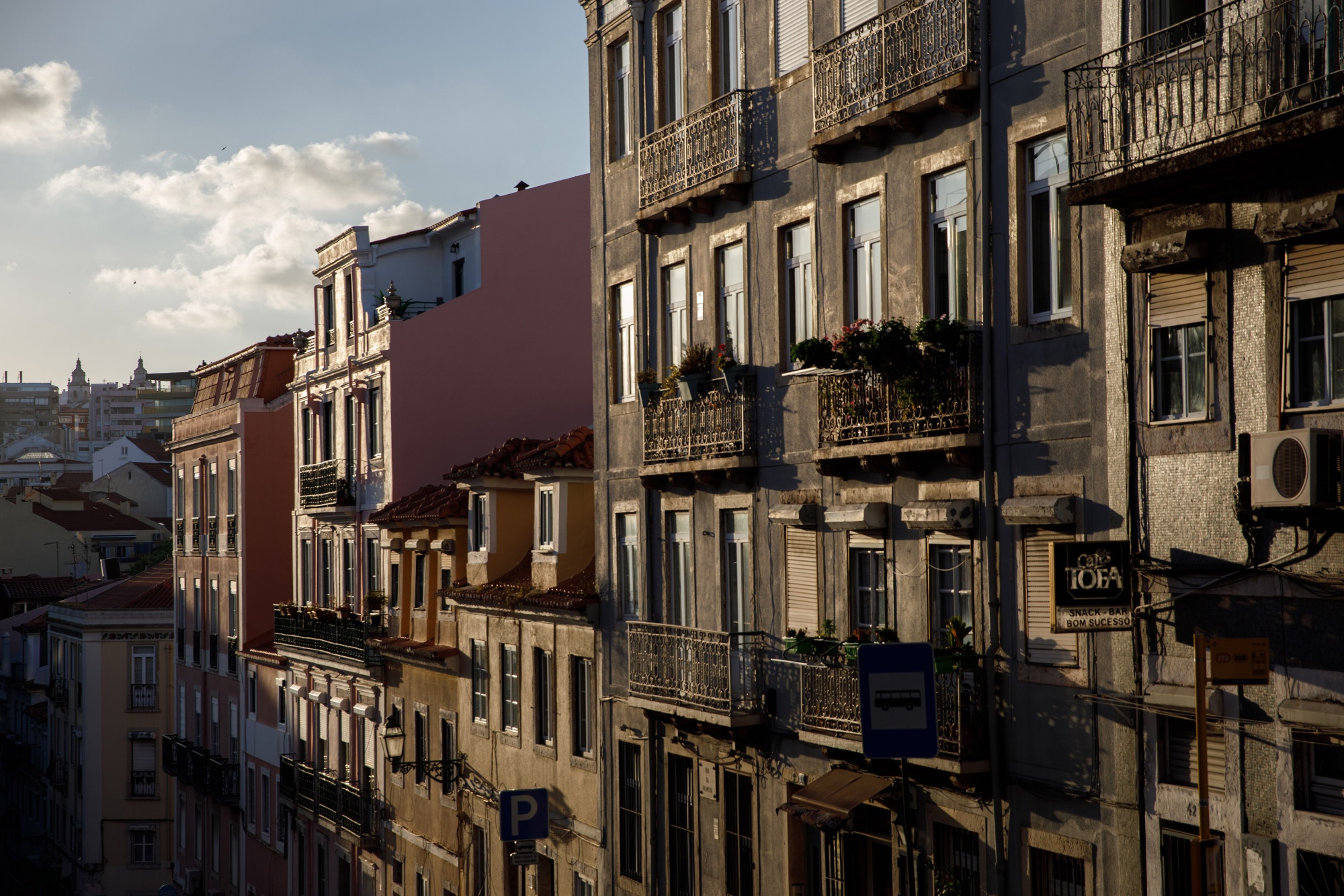 Traditional residential buildings in&nbsp;Lisbon.&nbsp;