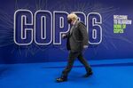 Boris Johnson&nbsp;arrives at the COP26 climate talks in Glasgow, on Nov. 10.&nbsp;
