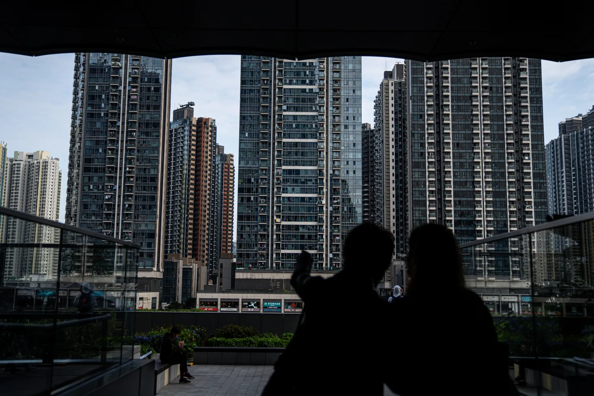 Residential buildings in Hong Kong.