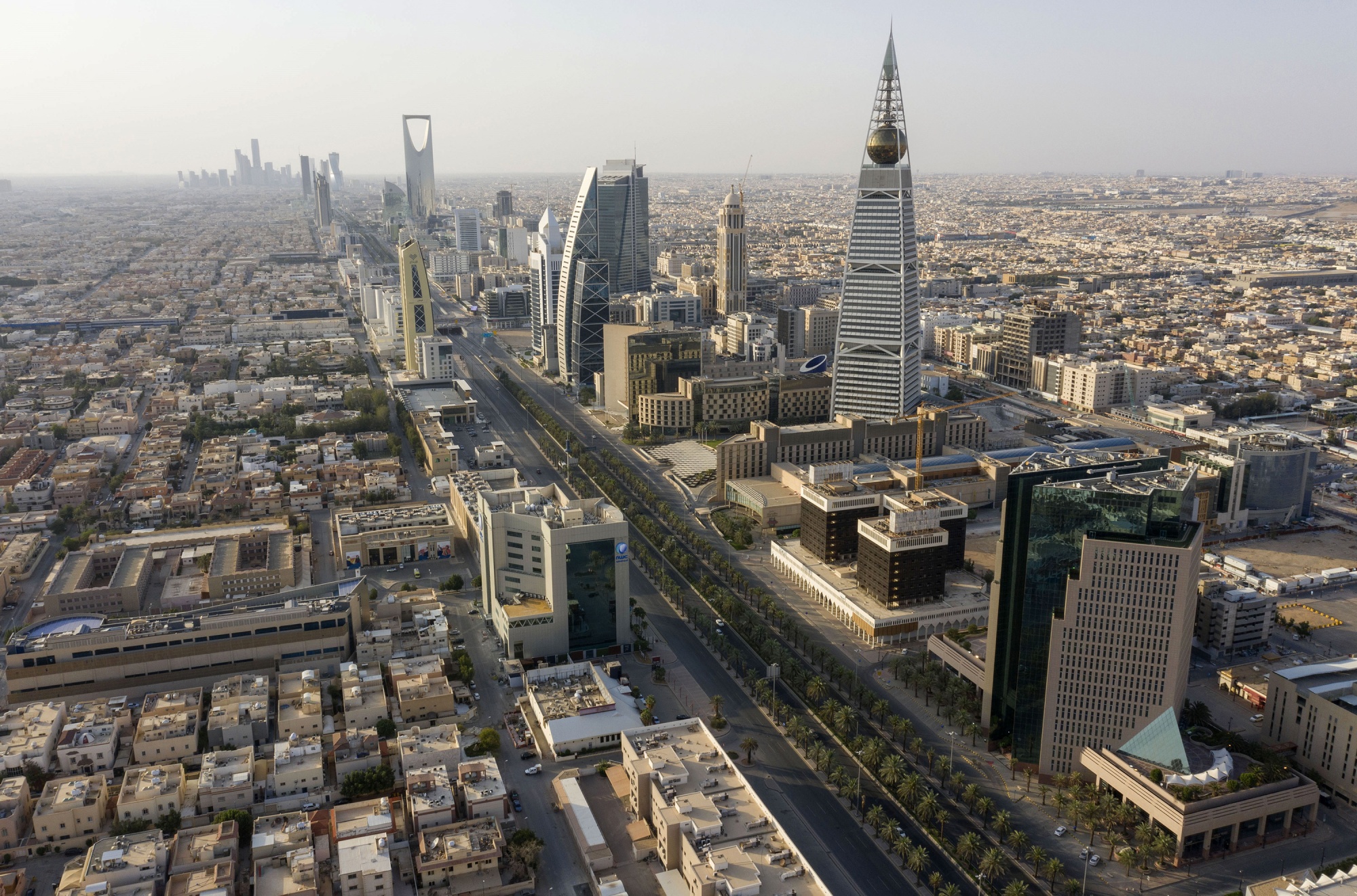 A highway sits empty in Riyadh, on May 24.